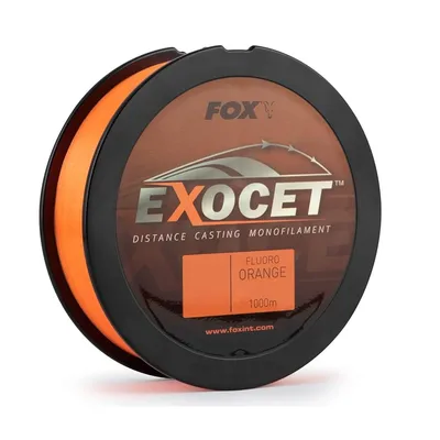 FOX EXOCET FLUORO ORANGE MONO 1000 ML   12 LB / 5.44 KG / 0.28 MM