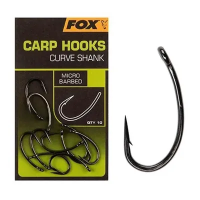 Fox Anzuelos Carp Hooks Curve Shank Short Size 2