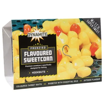 DYNAMITE BAITS FRENZIED FLAVOURED SWEETCORN 250 G   MATCH SUPER SWEET
