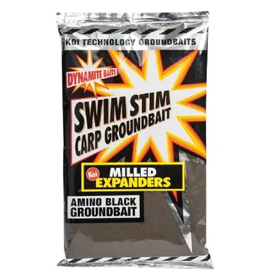 DYNAMITE BAITS SWIM STIM KOI MILLED EXPANDERS   Amino Black
