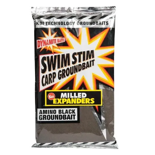 DYNAMITE BAITS SWIM STIM KOI MILLED EXPANDERS Amino Black