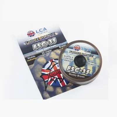 LCA TACKLE HOOKLINK FSC 35 LBS BROWN HFSC35