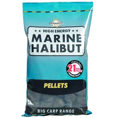 DYNAMITE BAITS PRE DRILLED PELLET MARINE HALIBUT 21MM 350G DY095