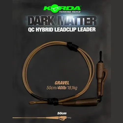 Korda Montaje Dark Matter Qc Swivel Leader 50Cm 40Lbrs 181Kg Weed