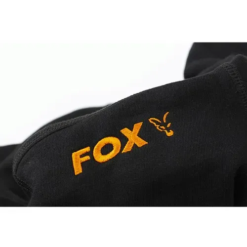 Fox Collection Black & Orange Hoodie Size S