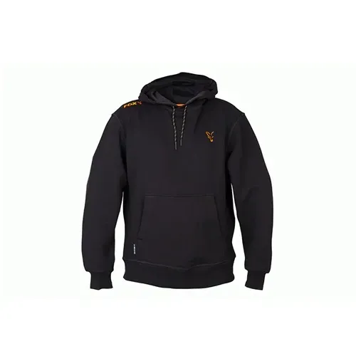 Fox Collection Black & Orange Hoodie Size 2XL
