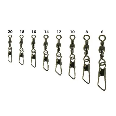 EXTRA CARP SWIVEL BARREL SWIVEL SAFETY SNAP SIZE 8 81-3052