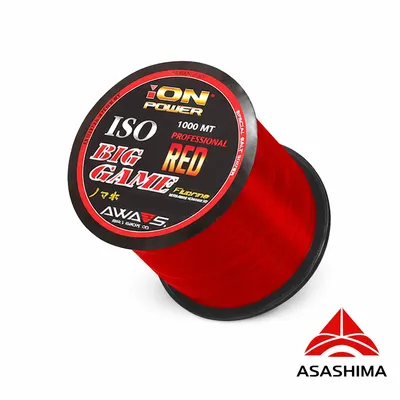 AWA SHIMA ION POWER ISO BIG GAME RED 0.40MM 27.9KG 1000M A3063040