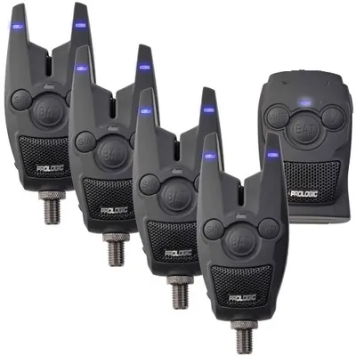 PROLOGIC BAT + BITE ALARM SET 4+1 (MULTI COLOUR)