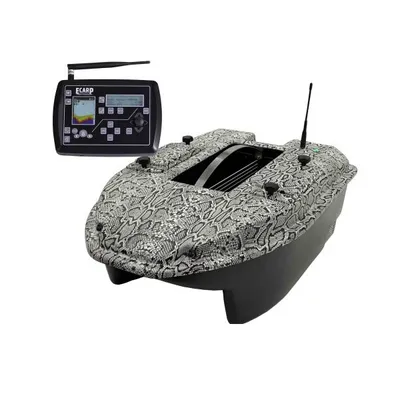 ELECTROCARP BARCO CEBADOR C3 CAMO SERPIENTE BLANCO SONDA + GPS