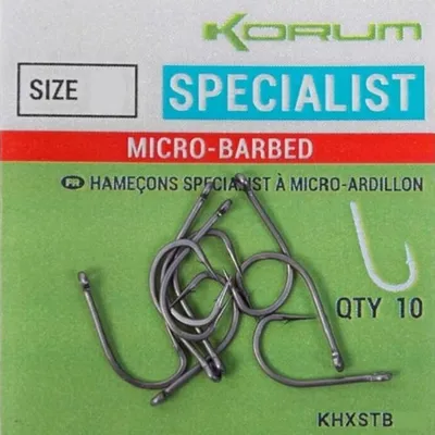 KORUM SPECIALIST MICRO BARBED SIZE 16 KHXSTB 16