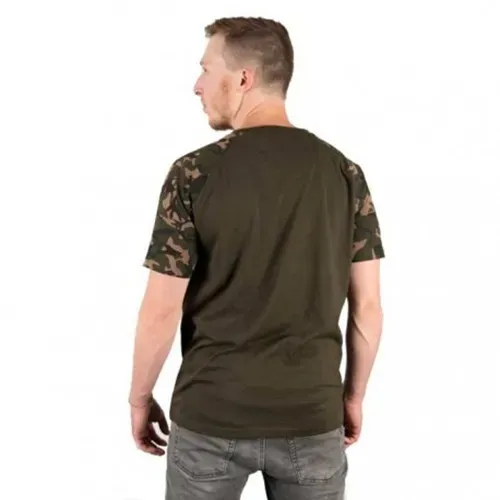 Fox Camo/khaki Chest Print T Shirt Size XXL