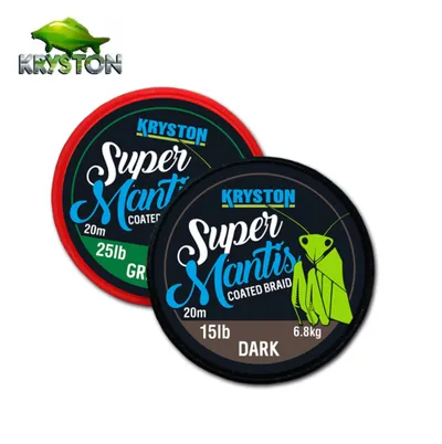KRYSTON SUPER MANTIS COATED BRAID WEED GREEN 15LB KR MAN1