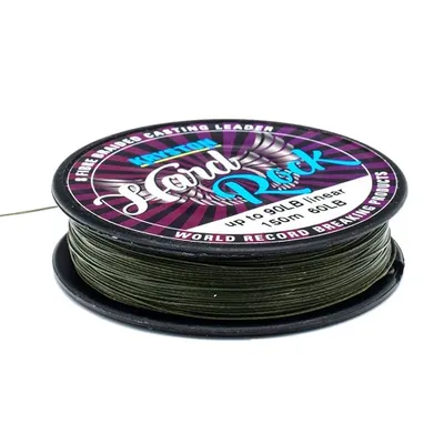 KRYSTON HARD ROCK BRAIDED CASTING LEADER MOSS GREEN 60LB 150M KR HR1
