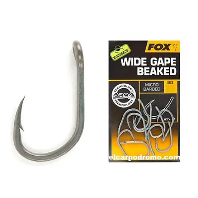 Fox Anzuelos Edges Arma Point Wide Gape Beaked Size 5