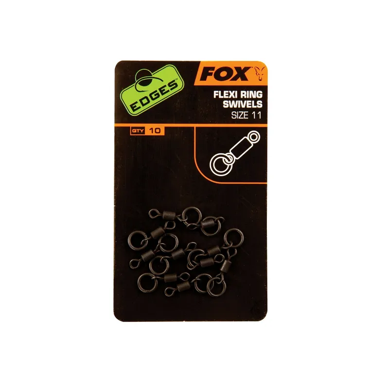 Fox Edges Flexi Ring Swivels Size 11