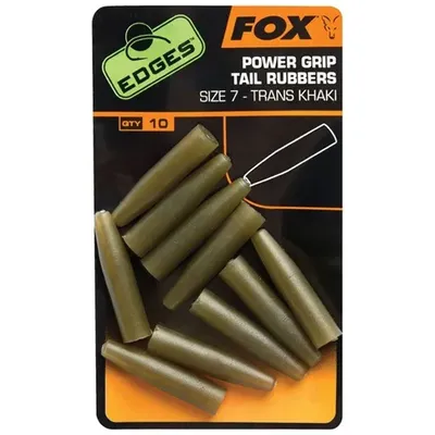 Fox Edges Power Grip Tail Rubbers Trans Khaki Size 7