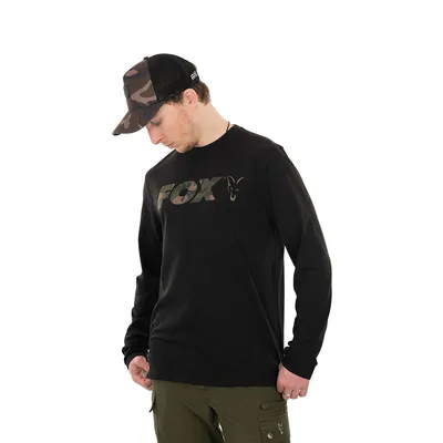 Fox Long Sleeve Black/Camo Shirt Size L