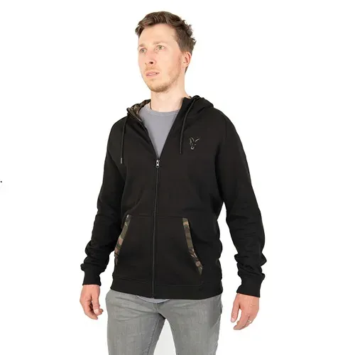 Fox Lw Black/Camo Zip Hoody Sudadera Cremallera Size M