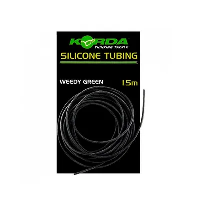 KORDA SILICONE TUBING WEEDY GREEN 0 5mm 1 5m KS05G