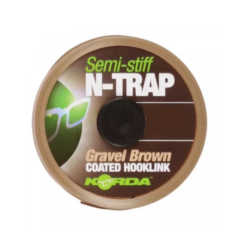 KORDA N TRAP SEMI STIFF GRAVEL BROWN 30Lb 20m KNT15