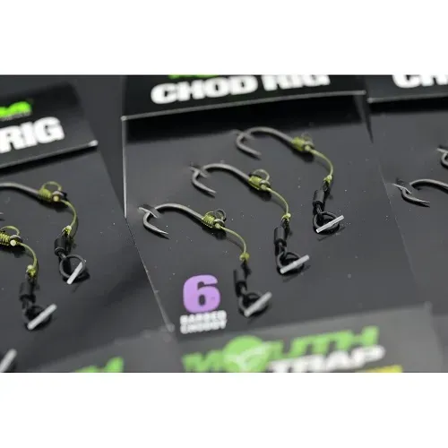 Korda Anzuelos Montados Chod Rig Short Barbed 25cm Size 4