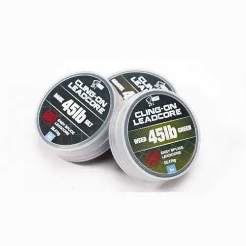 Nash Cling On Leadcore Heavy Leaded Dark Silt 45Lb 7m