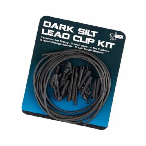 Nash Lead Clip Kit Dark Silt
