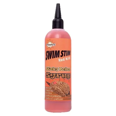DYNAMITE BAITS STICKY PELLET SYRUP SWIM STIM RED KRILL 300ML DY1497