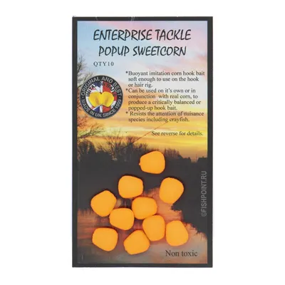ENTERPRISE TACKLE  POPUP IMITATION SWEETCORN ORANGE TUTTI FRUTTI ET13O