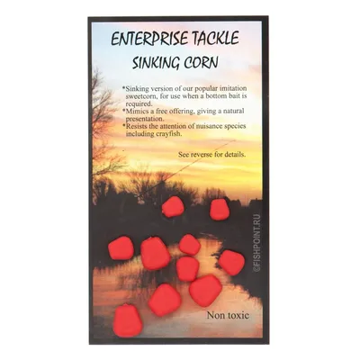 ENTERPRISE TACKLE SINKING SWEETCORN MIXED SIZES RED ET13SRUF