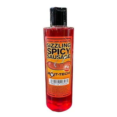 BAIT TECH SIZZLING SPICY SAUSAGE 250ML EXLIQSSS