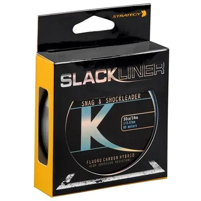 POLE POSITION SLACKLINER SNAG & SHOCK LEADER FLUORO CARBON HYBRID 0.55MM 40LB 80M 5820106