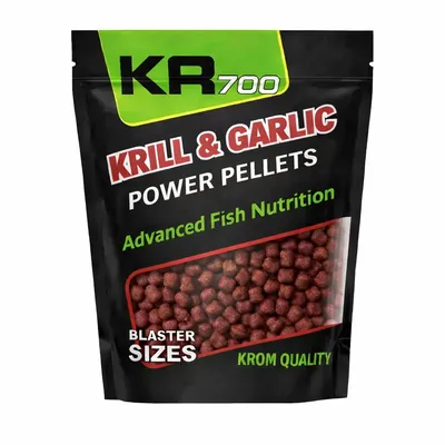 Krom Quality KR100 Power Pellets Krill & Garlic 8mm 800g