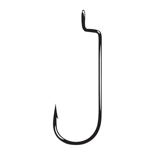 HARUKI YOKOHAMA COBRA HOOKS OSHAUGHNESSY WORM BLACK 4.OZ (5 UNID)