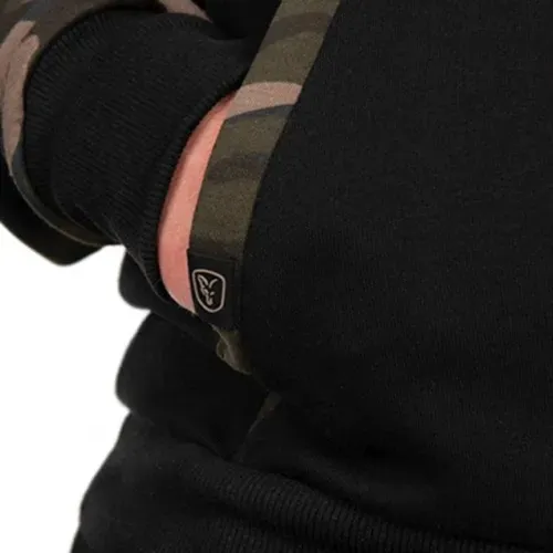 Fox Black/Camo Raglan Hoody Size S