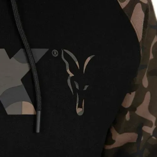 Fox Black/Camo Raglan Hoody Size S