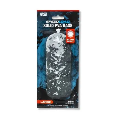 Nash Speed Load Solid PVA Bags Small 55x125mm 20und