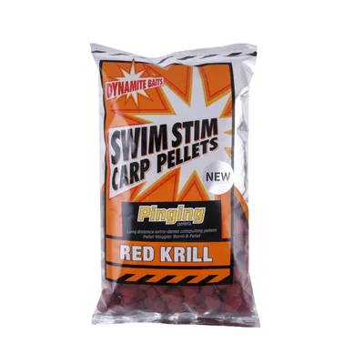 DYNAMITE BAITS PELLETS SWIM STIM CARP RED KRILL PINGING