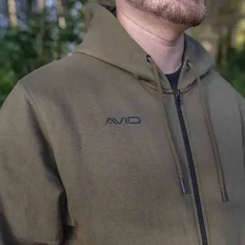 Avid Carp Distortion Zip Hoodie Size L