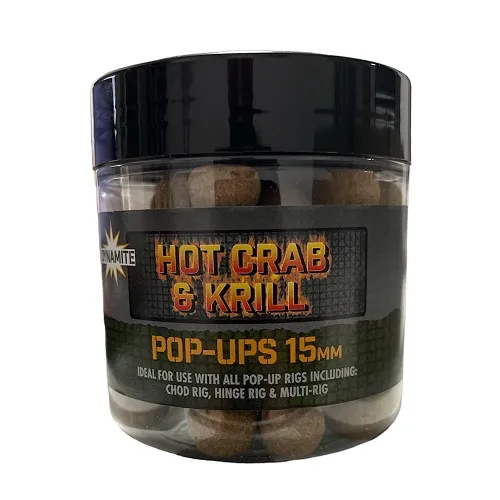 DYNAMITE BAITS POP UPS HOT CRAB & KRILL 15MM DY1647
