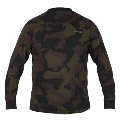Avid Carp Distortion Camo Lite T-Shirt Long Sleeve Size 2XL
