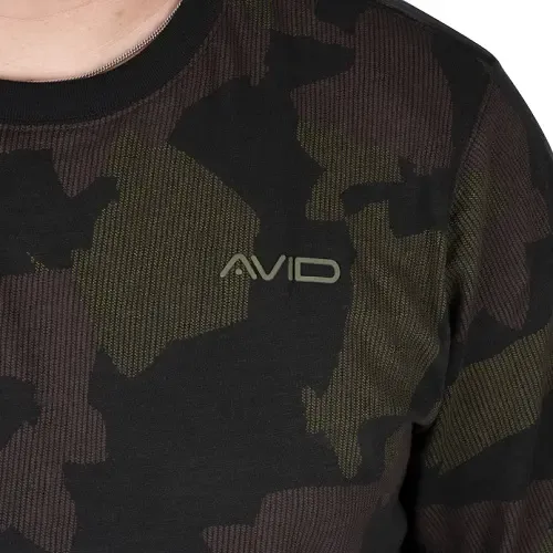 Avid Carp Distortion Camo Lite T-Shirt Long Sleeve Size 3XL