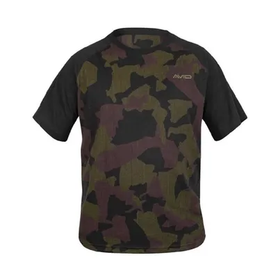 Avid Carp Distortion Camo Lite Camo Lite T-Shirt Size S