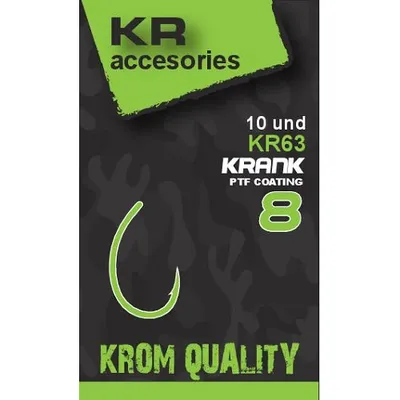 Krom Quality Hooks Anzuelos Crank Size 8 10 Unid