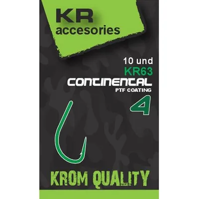 Krom Quality Hooks Anzuelos Continental Size 4 10 Unid