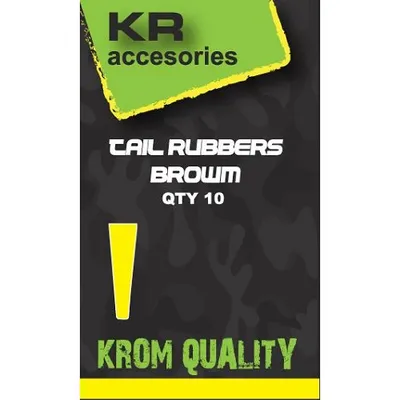 Krom Quality Tail Rubbers Browm 10 Unid