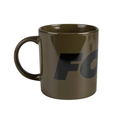 Fox Taza Collection Mug Green & Black Logo Ceramic 350ml