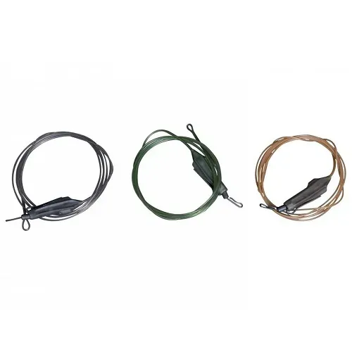 RidgeMonkey Spectre Fluorocarbon Uni Lead Clip Leader Silt Black