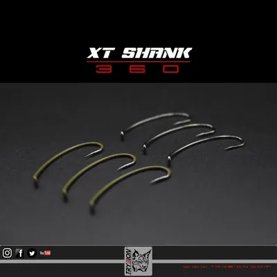 TRYBION HOOKS XT SHANK 360 CAMO SIZE 8 10UNID 10282